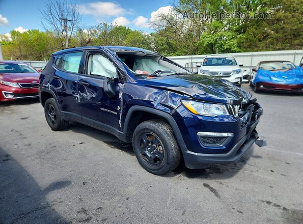 3C4NJDAB7HT667074 2017 JEEP COMPASS Синий Передняя правая четверть
