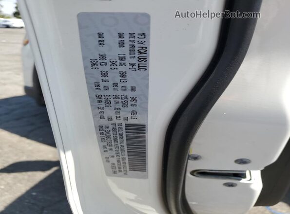 3C4NJDAB7JT191284 2018 JEEP COMPASS White Vista de la etiqueta del VIN