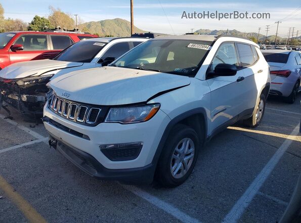 3C4NJDAB7JT191284 2018 JEEP COMPASS White Vista tres cuartos delantera izquierda