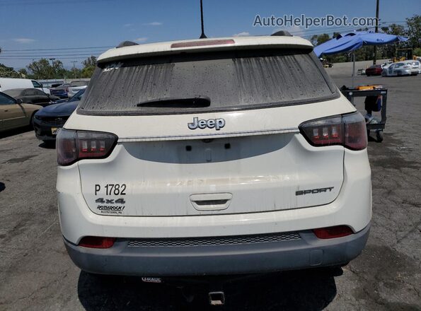 3C4NJDAB7JT191284 2018 JEEP COMPASS White Vista trasera