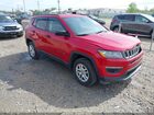 2017 Jeep New Compass Sport 4x4 Red vin: 3C4NJDAB8HT575617
