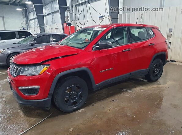 3C4NJDAB9HT645920 2017 JEEP COMPASS Красный Передняя левая четверть