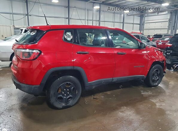 3C4NJDAB9HT645920 2017 JEEP COMPASS Красный Задняя правая четверть