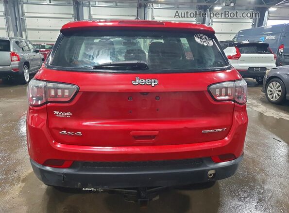 3C4NJDAB9HT645920 2017 JEEP COMPASS Красный Вид сзади