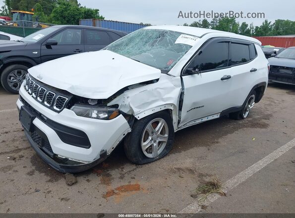 3C4NJDAN8RT101355 2024 JEEP COMPASS Белый Передняя левая четверть