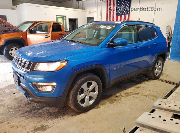 3C4NJDBB0JT398758 2018 JEEP COMPASS Синий Передняя левая четверть