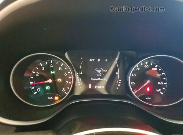 3C4NJDBB0JT398758 2018 JEEP COMPASS Синий Вид щитка приборов
