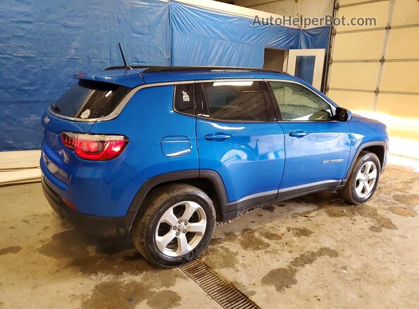 3C4NJDBB0JT398758 2018 JEEP COMPASS Синий Задняя правая четверть
