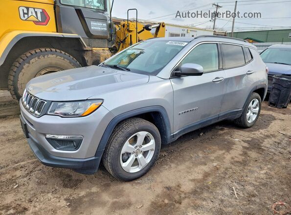3C4NJDBB0KT818181 2019 JEEP COMPASS Silver Առջևի ձախ երեք քառորդ տեսարան
