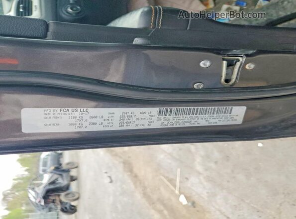 3C4NJDBB1JT200625 2018 JEEP COMPASS Charcoal Vista de la etiqueta del VIN