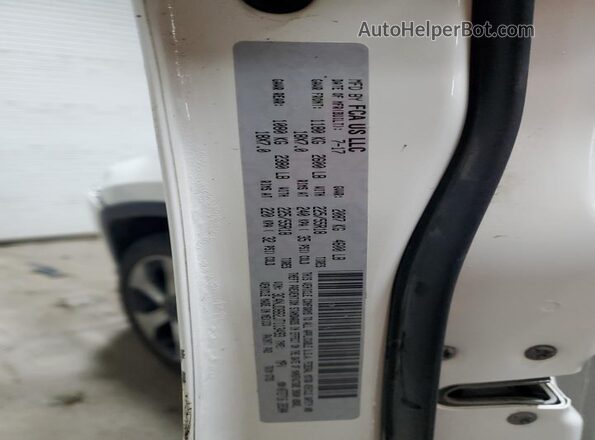 3C4NJDBB2JT113493 2018 JEEP COMPASS White Vista de la etiqueta del VIN