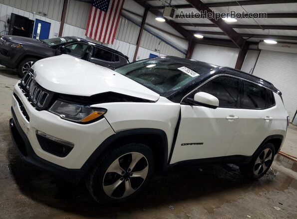 3C4NJDBB2JT113493 2018 JEEP COMPASS White Vista tres cuartos delantera izquierda