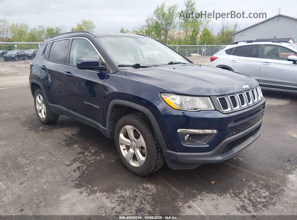 3C4NJDBB2JT252474 2018 JEEP COMPASS Синий Передняя правая четверть