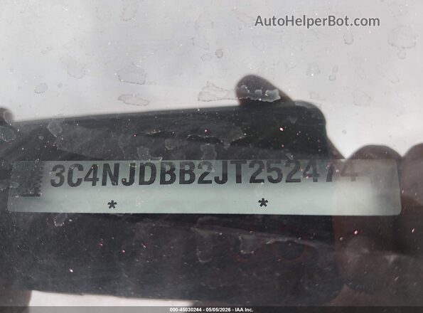 3C4NJDBB2JT252474 2018 JEEP COMPASS Синий Вид подкапотного пространства