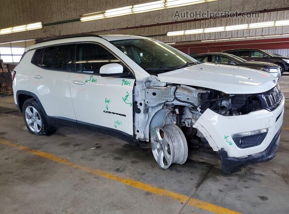 3C4NJDBB2JT349822 2018 JEEP COMPASS Белый Передняя правая четверть