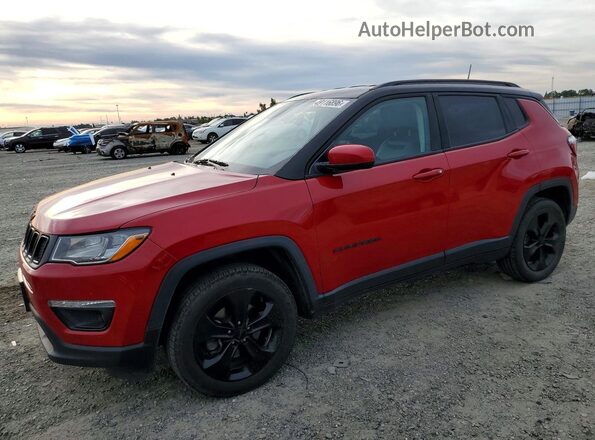 3C4NJDBB2KT696312 2019 JEEP COMPASS Red Առջևի ձախ երեք քառորդ տեսարան
