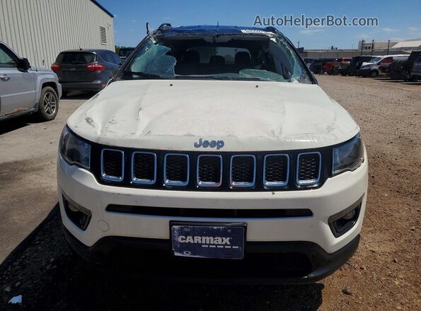 3C4NJDBB2KT703341 2019 JEEP COMPASS White Widok z przodu