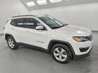 2019 Jeep Compass Latitude White vin: 3C4NJDBB2KT850677