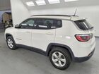 2019 Jeep Compass Latitude White vin: 3C4NJDBB2KT850677