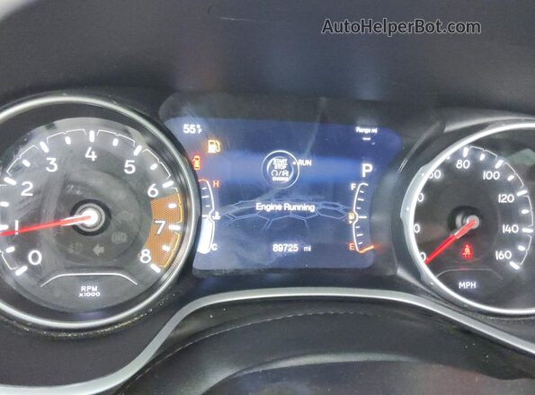 3C4NJDBB2KT850677 2019 JEEP COMPASS White Widok zestawu wskaźników
