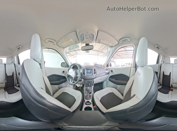 3C4NJDBB3JT112613 2018 JEEP COMPASS White Widok wnętrza 360 stopni