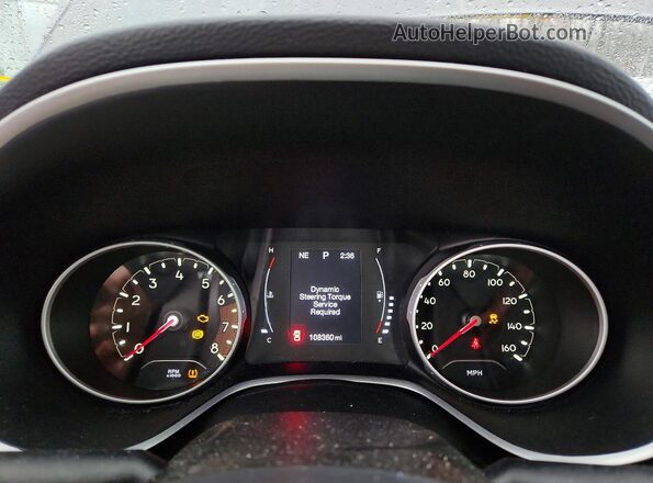 3C4NJDBB3JT138998 2018 JEEP COMPASS Gray ხელსაწყოთა პანელის ხედი