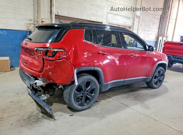 3C4NJDBB3JT394283 2018 JEEP COMPASS Красный Задняя правая четверть