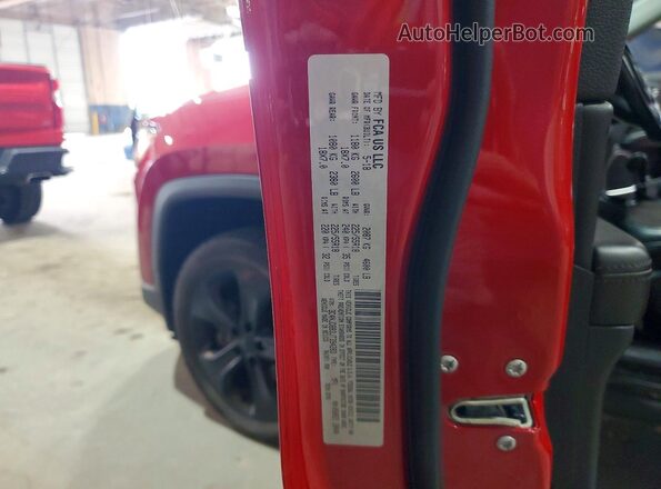 3C4NJDBB3JT394283 2018 JEEP COMPASS Красный Вид наклейки с VIN-кодом