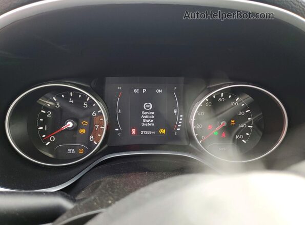 3C4NJDBB3LT157487 2020 JEEP COMPASS Black Вид щитка приладів