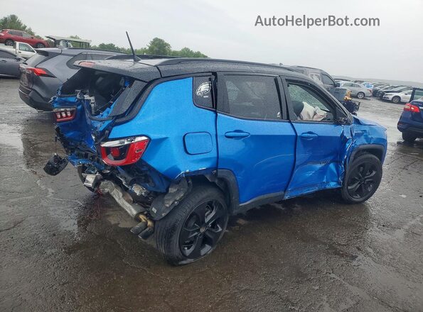 3C4NJDBB4JT316062 2018 JEEP COMPASS Синий Задняя правая четверть