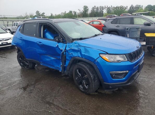 3C4NJDBB4JT316062 2018 JEEP COMPASS Синий Передняя правая четверть