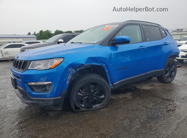 3C4NJDBB4JT316062 2018 JEEP COMPASS Синий Передняя левая четверть