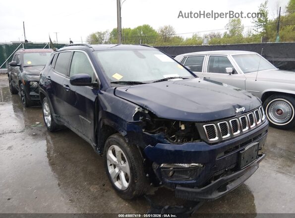 3C4NJDBB4KT734218 2019 JEEP COMPASS Синий Передняя правая четверть