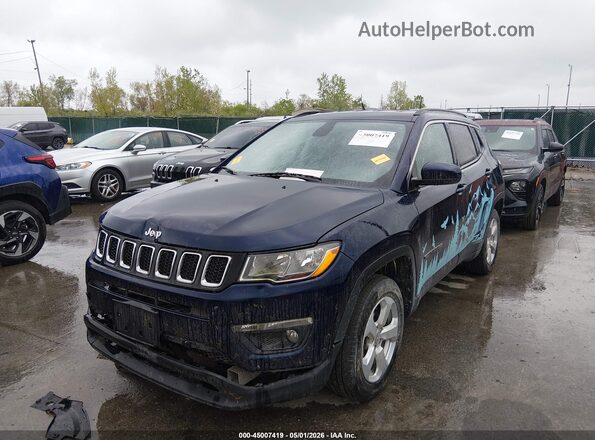 3C4NJDBB4KT734218 2019 JEEP COMPASS Синий Передняя левая четверть