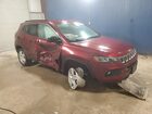 2022 Jeep Compass Latitude Red vin: 3C4NJDBB4NT159168 Damage: Front Bumper Molding, Broken, Replacement Required