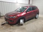 2022 Jeep Compass Latitude Red vin: 3C4NJDBB4NT159168 Damage: Left Front Wheel, Broken, Replacement Required