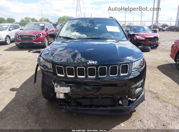 3C4NJDBB5JT145564 2018 JEEP COMPASS Black Widok zestawu wskaźników