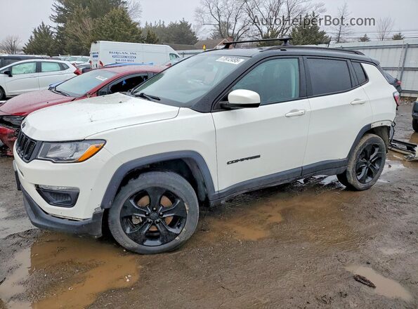 3C4NJDBB5KT734129 2019 JEEP COMPASS White Առջևի ձախ երեք քառորդ տեսարան