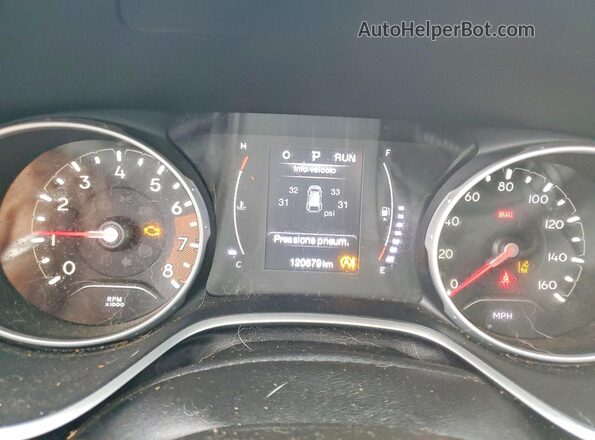 3C4NJDBB5KT734129 2019 JEEP COMPASS White Սարքավորումների վահանակի տեսք