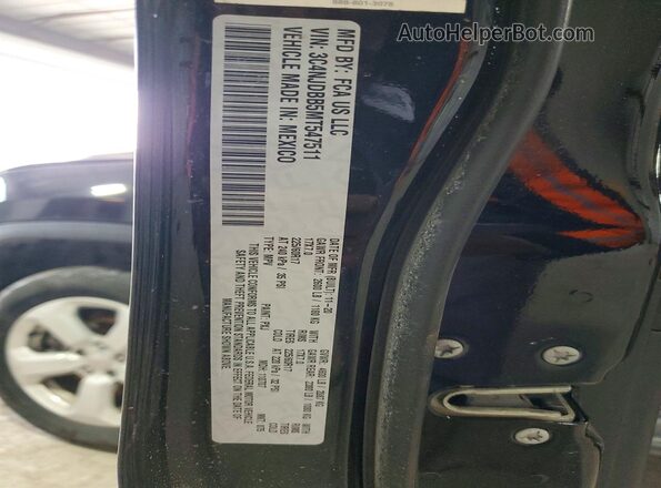 3C4NJDBB5MT547511 2021 JEEP COMPASS Black Vista de la etiqueta del VIN