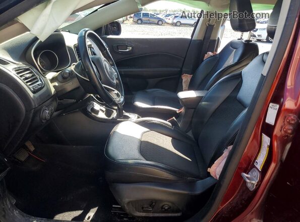 3C4NJDBB5MT586020 2021 JEEP COMPASS Maroon Widok wnętrza z przodu