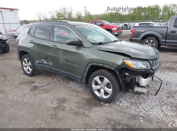 3C4NJDBB6JT108037 2018 JEEP COMPASS Зеленый Передняя правая четверть