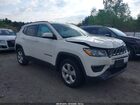 2019 Jeep Compass Latitude 4x4 White vin: 3C4NJDBB6KT646125