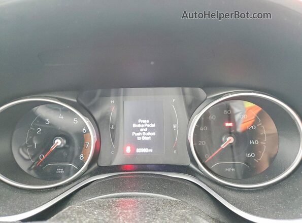 3C4NJDBB6LT165406 2020 JEEP COMPASS Серый Вид щитка приборов
