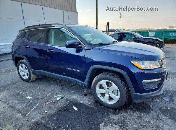 3C4NJDBB6LT217570 2020 JEEP COMPASS Синий Передняя правая четверть