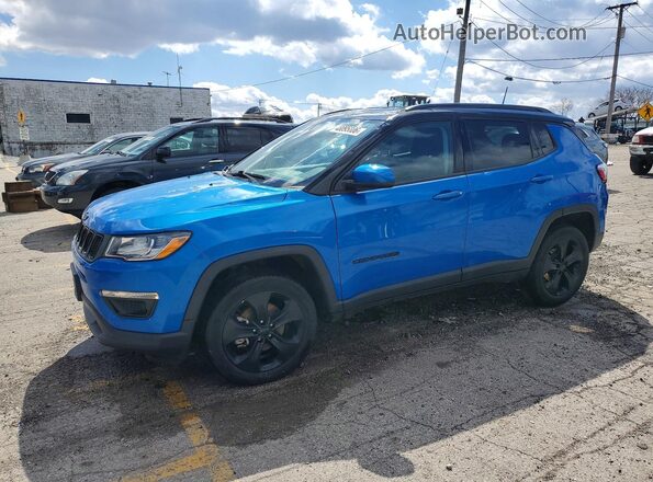 3C4NJDBB6MT506191 2021 JEEP COMPASS Синий Передняя левая четверть