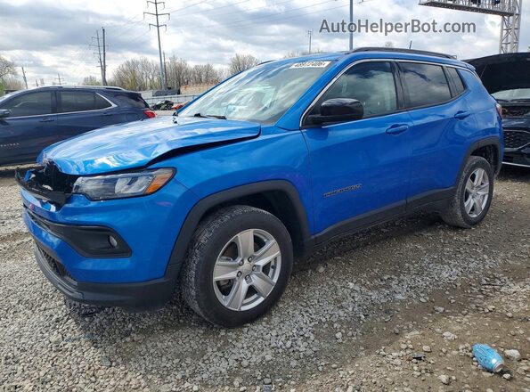 3C4NJDBB6NT216972 2022 JEEP COMPASS Синий Передняя левая четверть