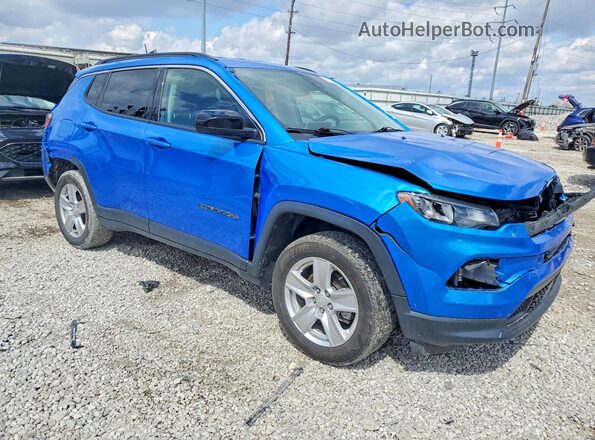 3C4NJDBB6NT216972 2022 JEEP COMPASS Синий Передняя правая четверть