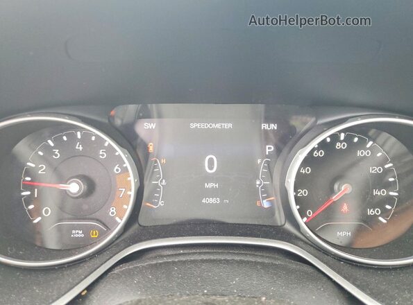 3C4NJDBB7KT597629 2019 JEEP COMPASS Белый Вид щитка приборов