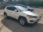 2019 Jeep Compass Latitude White vin: 3C4NJDBB7KT656114